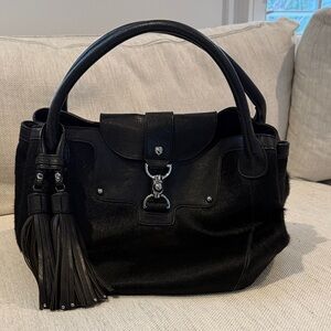 Karen Millen cowhide Black Leather Women's Bag